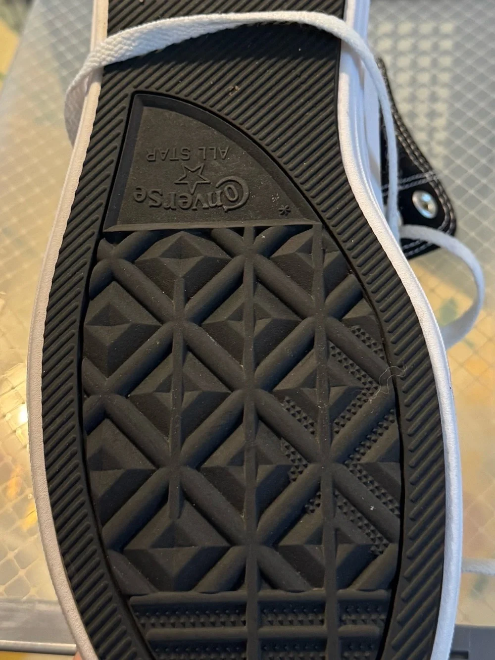 Converse Black & White High Top Sneakers - Picture 5 of 6